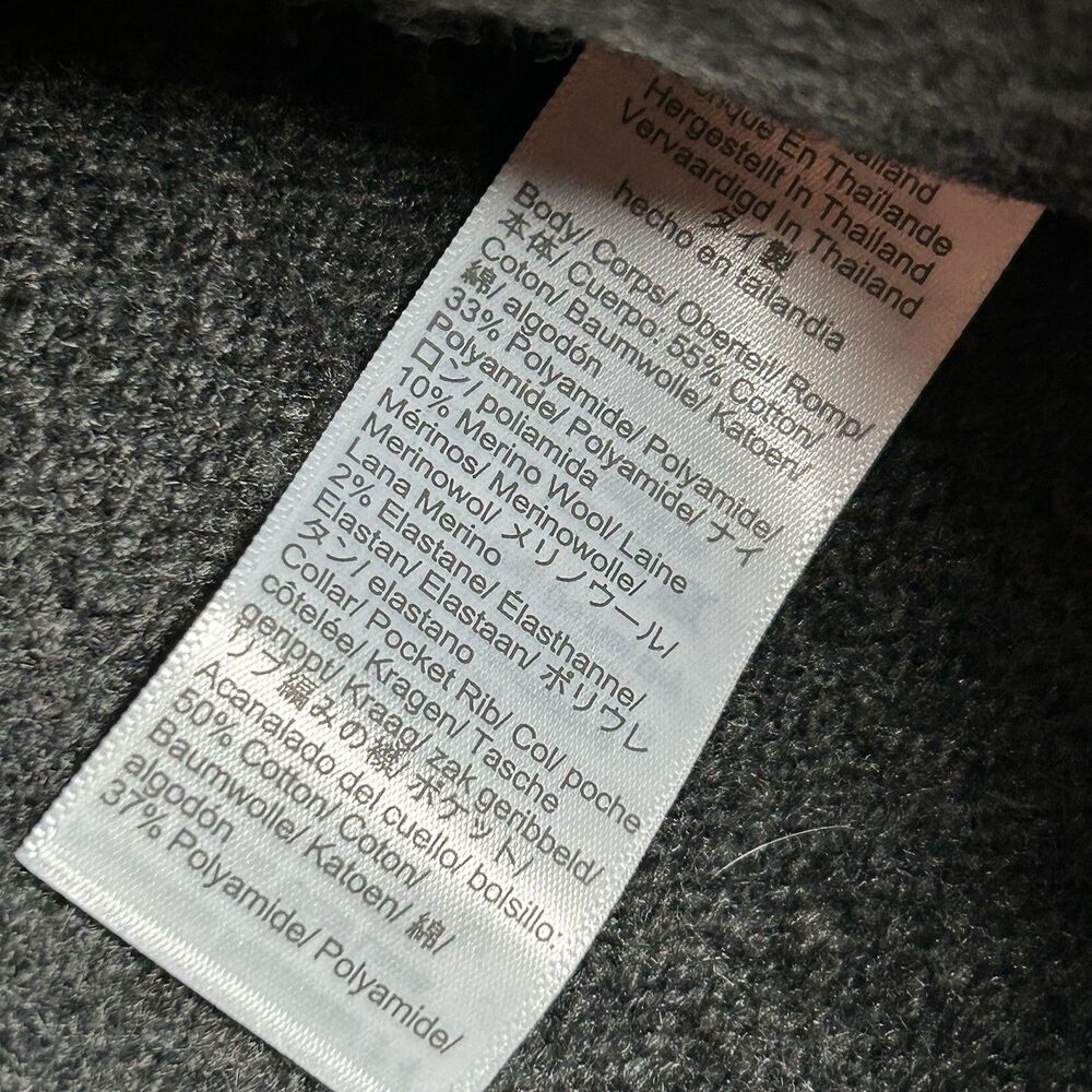 Madewell Cardigan Sweater Womens Small Gray Cotton Merino Blend Patch-Pocket NWT - Picture 8 of 9